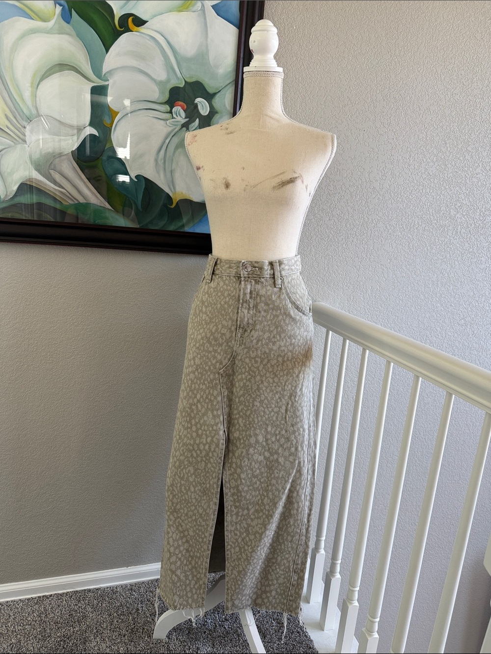 Women's Denim Maxi Skirt - Universal Thread™ Light Leopard 10